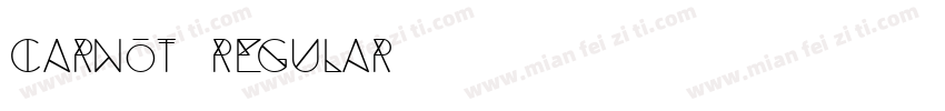 Carnot Regular字体转换